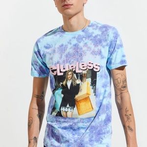 Clueless tie dye graphic tee